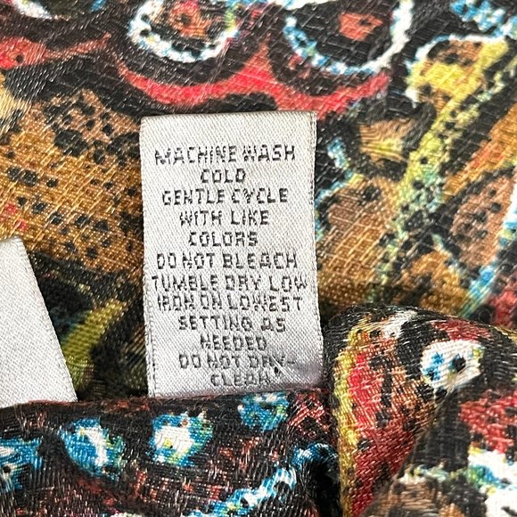 New Chico's 0 Small Fall Colors Artsy Button Jacket Top Unique Never Worn! - Picture 9 of 9